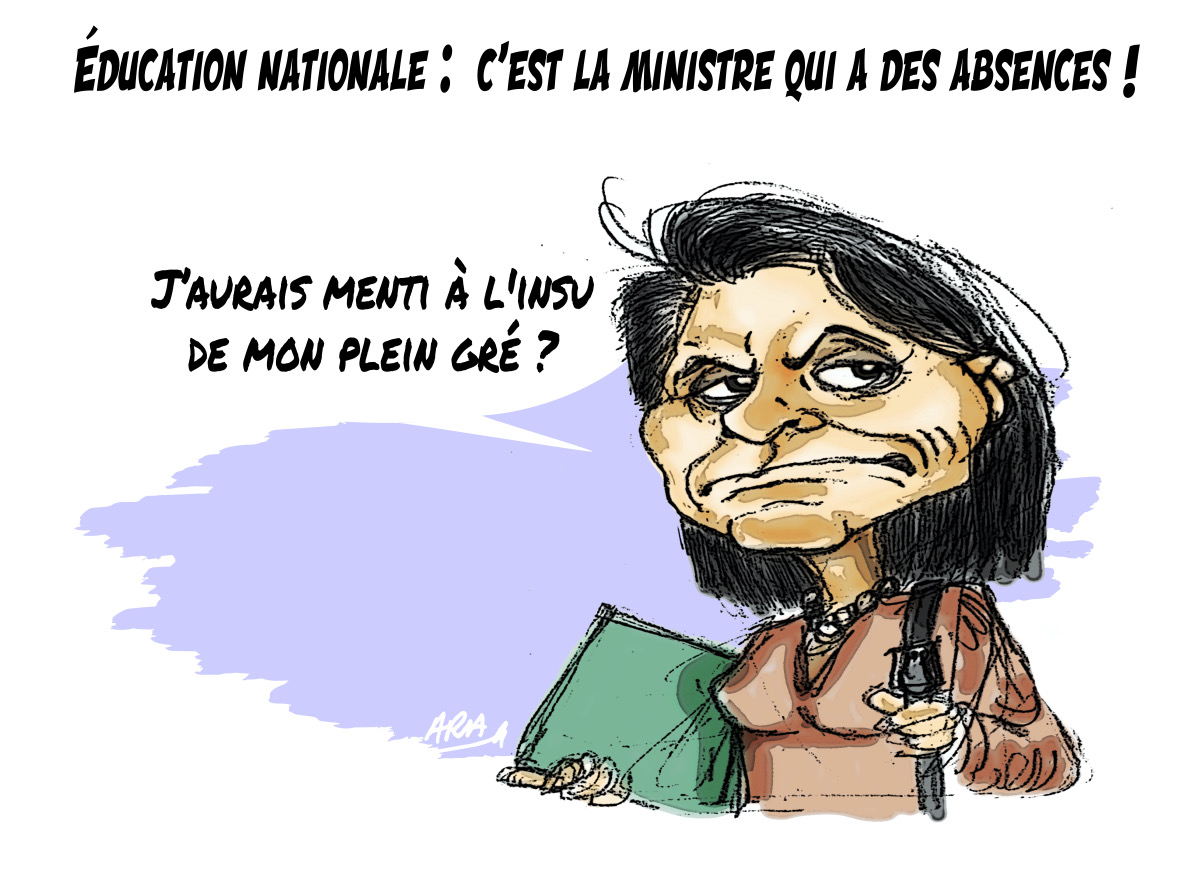 Education nationale : c'est la ministres qui a des absences