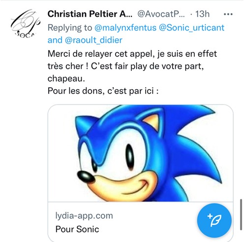 Harcelosphere 3 - Me Peltier relaie l'appel de fond de Sonic_urticant. Est-ce déontologique?