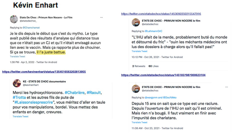 Kevin Enhart s'en prend à Marc Doyer et son épouse décédée