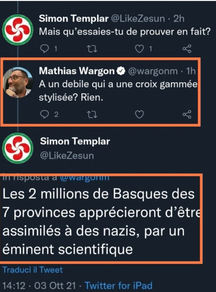 Encore Wargon sur la croix gammée