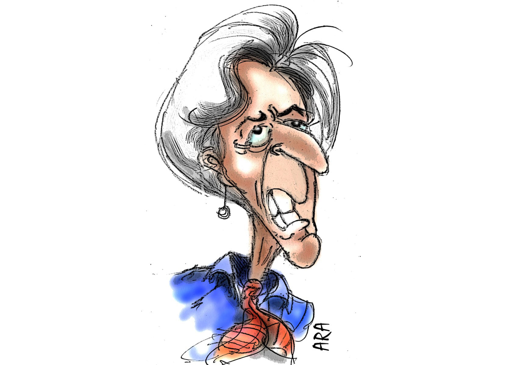 Caricature Lagarde
