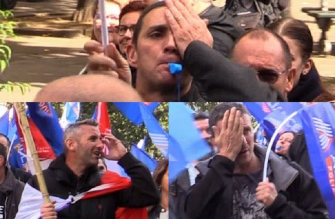 Manifestation du syndicat Aliance Police, le 2 octobre 2019 à Paris