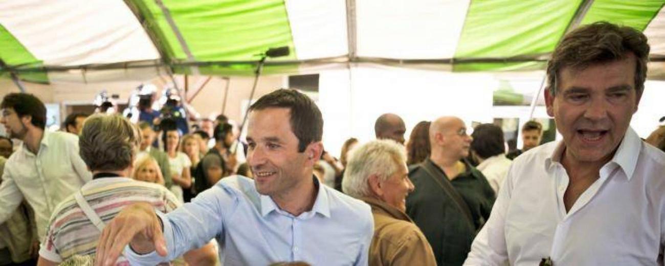 Arnaud-Montebourg-Benoît-Hamon-Fete-de-la-Rose-FranceSoir_field_image_de_base.jpg Arnaud Montebourg et Benoît Hamon au milieu des sympathisants de gauche à la fête de la Rose