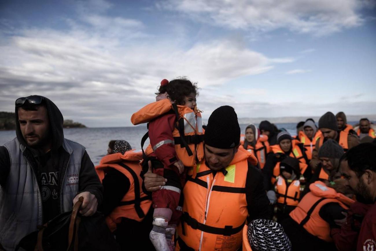 migrants-lesbos-grece-francesoir.jpg Migrants Réfugiés Grèce Lesbos Décembre 2015