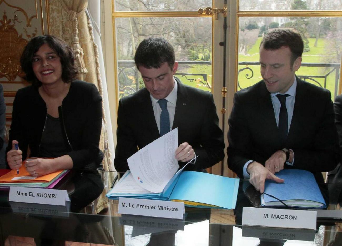 el-khomri-francesoir.jpg El Khomri, Valls et Macron.