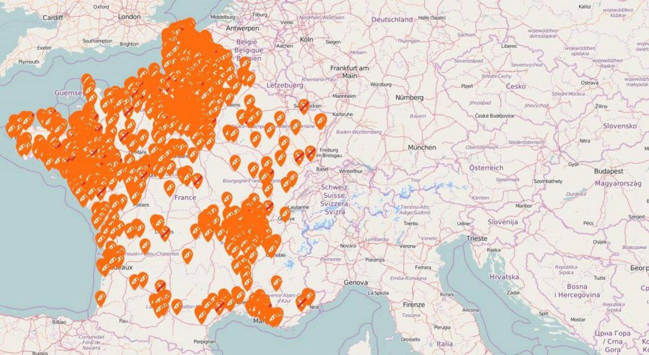 carte-francesoir.jpg Une carte des stations-service en manque d'approvisionnement.