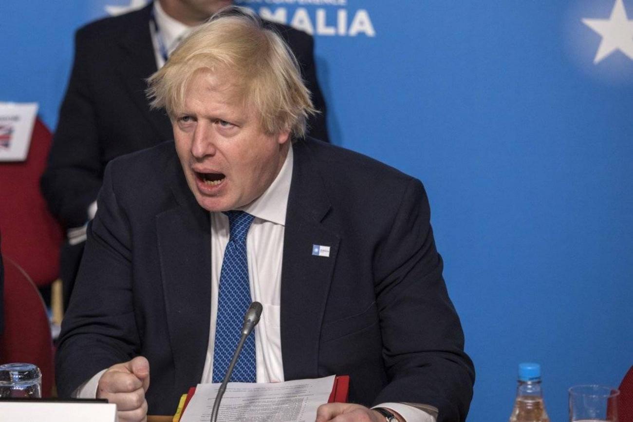 images/b9886ce156fdb9b63e143d2ab20183b04ca6823e.jpg Le ministre britannique des Affaires étrangères Boris Johnson, le 11 mai 2017 à Londres
