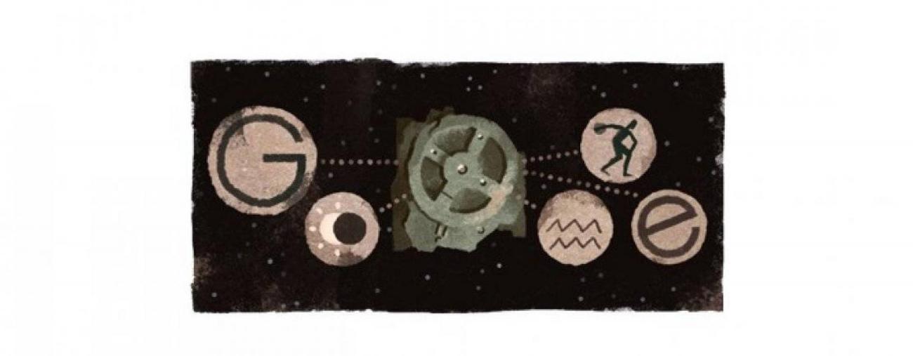 google_doodle_machine_danticythere_decouverte_antiquite_mecanisme_archimede.jpg Google Doodle Machine d'Anticythère Découverte Antiquité Mécanisme Archimède