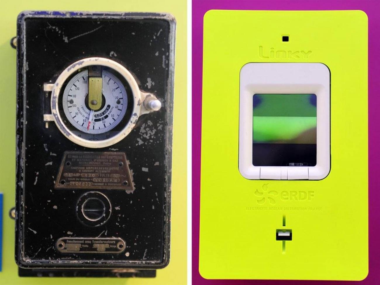 images/Part-PAR-Par7884876-1-1-0.jpg Le compteur électrique Linky en 2014 comparé à son homologue d'il y a plus d'un siècle, en 1910