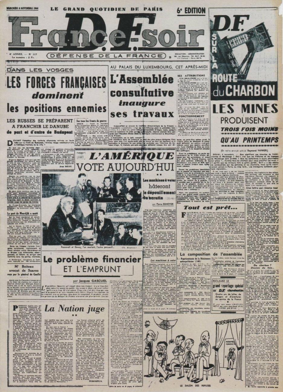une-premier-numero-08.11.1944-francesoir.jpg Une FranceSoir 08.11.1944 Premier Numéro