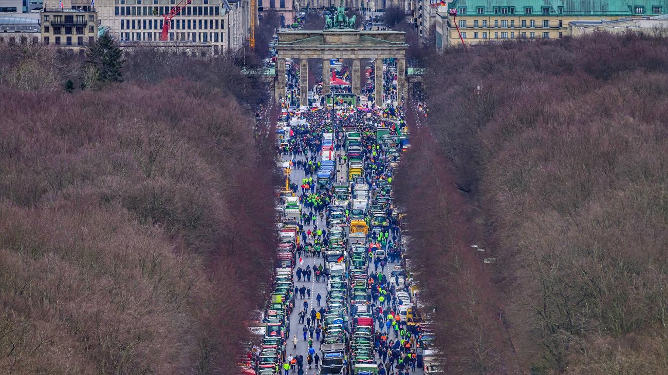 Manif agriculteurs allemands Berlin