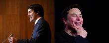Justin Trudeau et Elon Musk
