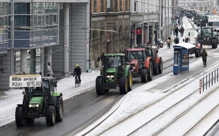 Grève agriculteurs allemands 8 janvier Lauriane